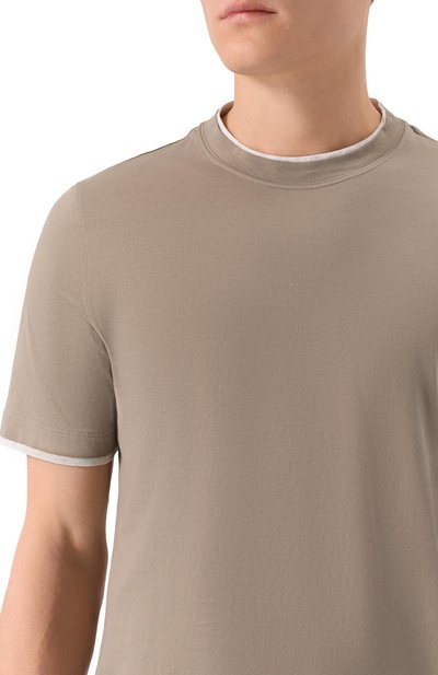 Хлопковая футболка BRUNELLO CUCINELLI, арт. M0B137427W, фото 5