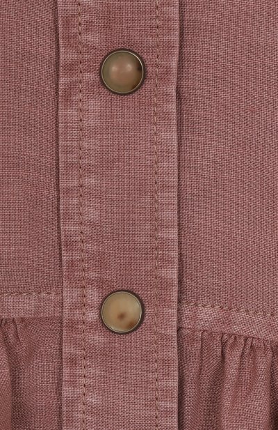 Блузка изо льна и хлопка BRUNELLO CUCINELLI, арт. BD698C604A, фото 3