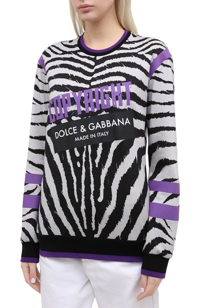 Хлопковый свитшот DOLCE & GABBANA, арт. F9F25T/HS7BR, фото 3