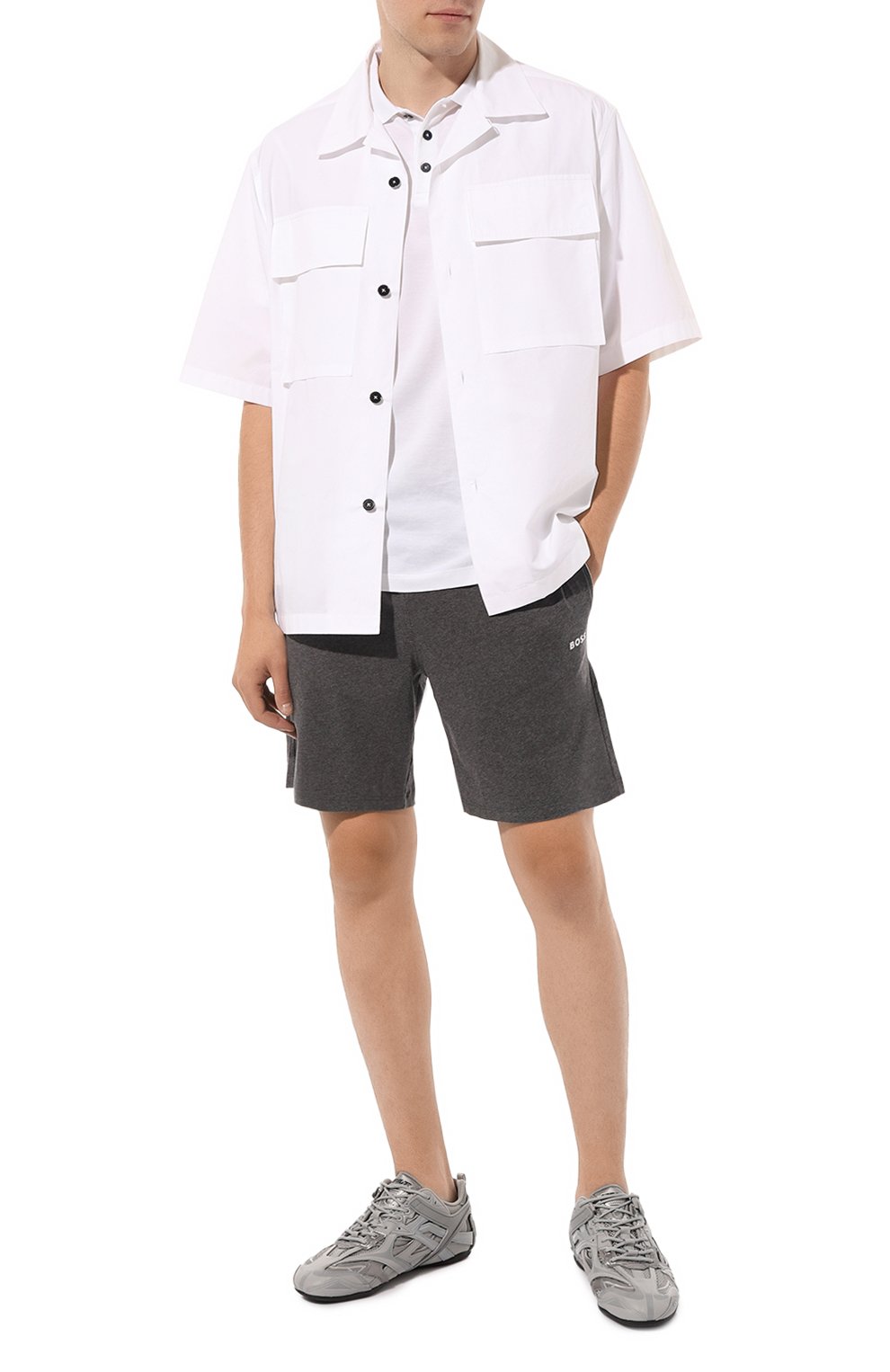 Хлопковые шорты BOSS, арт. 50469612, фото 2