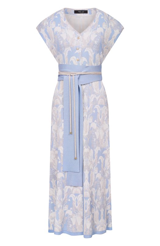 Платье из шелка и вискозы Freeage S26.DR183M.6079.401 Голубой S26.DR183M.6079.401