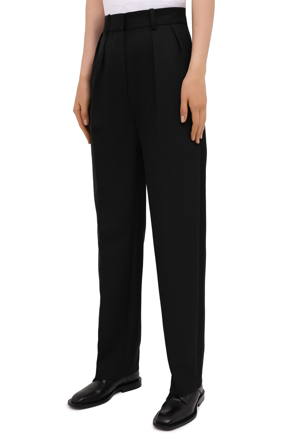 Брюки VICTORIA BECKHAM черного цвета по цене 95950 руб., арт. 1121WTR002593A, фото 3 Брюки VICTORIA BECKHAM, арт. 1121WTR002593A, фото 3