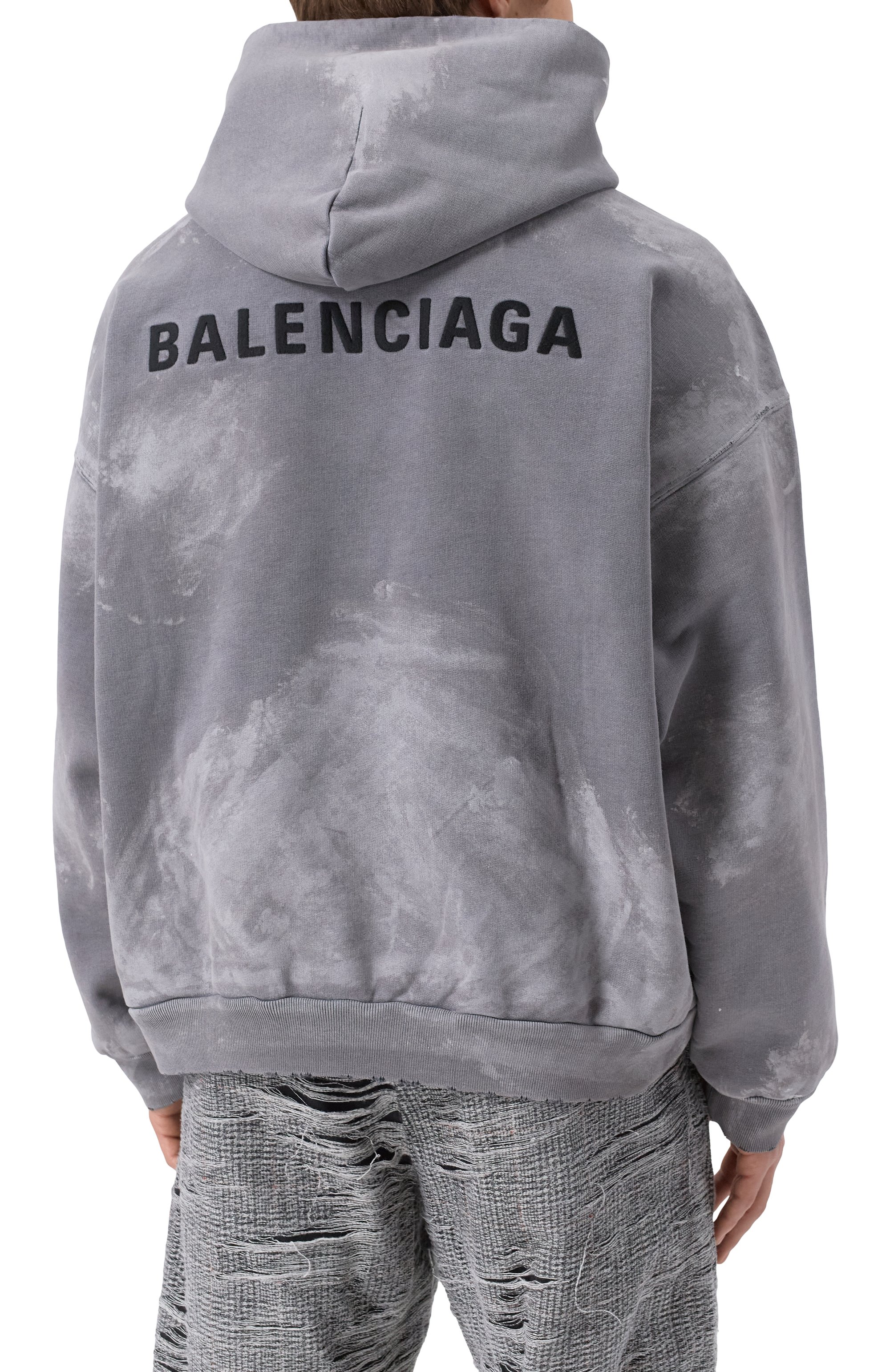 Хлопковое худи BALENCIAGA, арт. 767877/TRVI9, фото 4