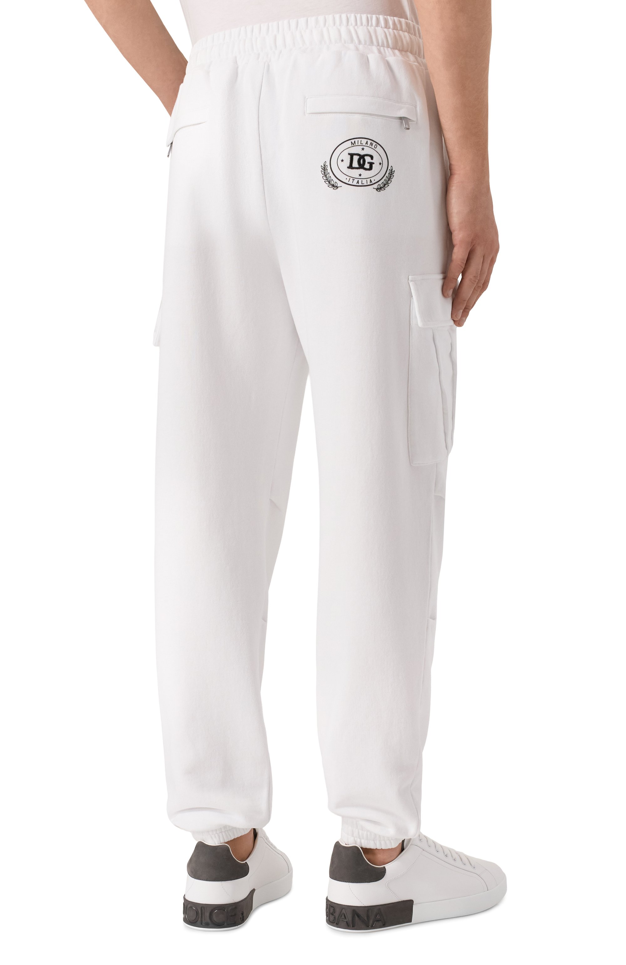 Хлопковые джоггеры DOLCE & GABBANA, арт. GP108Z/G7PBF, фото 4