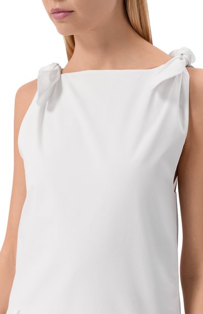 Хлопковое платье N21 белого цвета по цене 106500 руб., арт. H081/0187, фото 4 Хлопковое платье N21, арт. H081/0187, фото 4