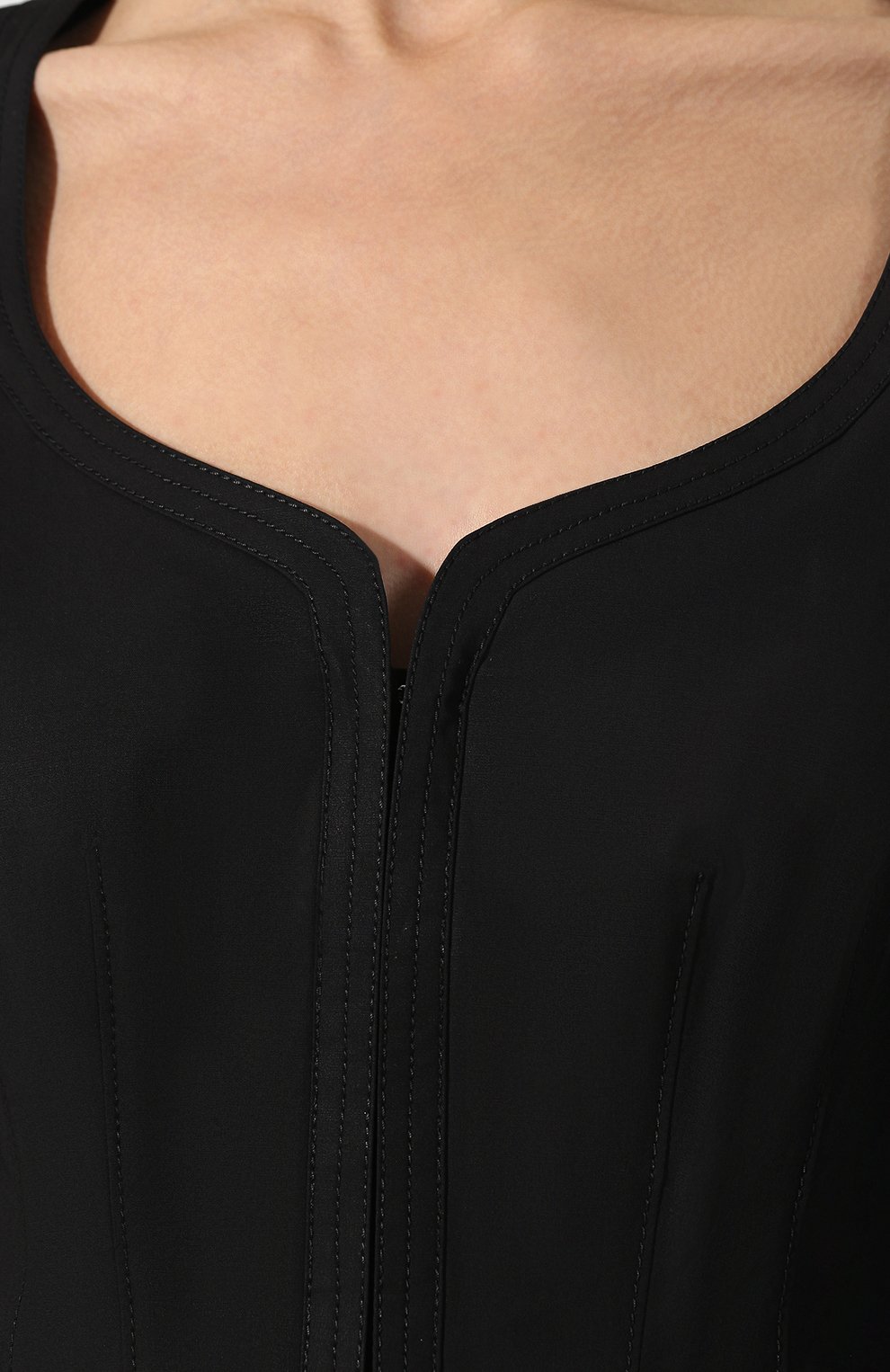 Хлопковая блузка PROENZA SCHOULER черного цвета по цене 44750 руб., арт. R1914041-SC037, фото 5 Хлопковая блузка PROENZA SCHOULER, арт. R1914041-SC037, фото 5