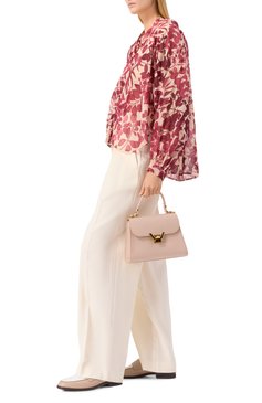 Женские кожаные пенни-лоферы DOUCAL'S бежевого цвета, арт. DD8796ALAIPY708 | Фото 2 (Материал сплава: Проставлено; Каблук высота: Низкий; Материал внешний: Натуральная кожа; Подошва: Плоская; Материал внутренний: Натуральная кожа; Драгоценные камни: Проставлено)