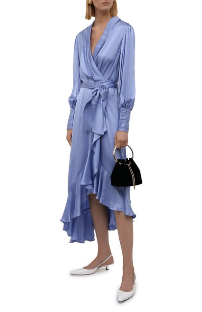 Атласное платье ZIMMERMANN, арт. 8066DRC0N, фото 2