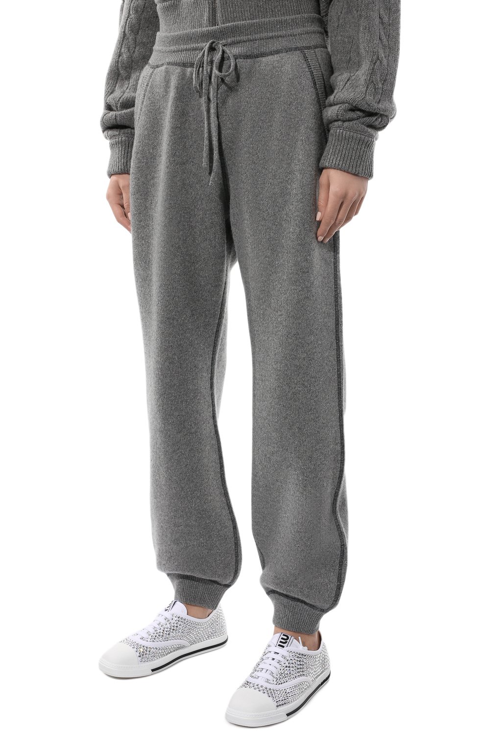 Шерстяные джоггеры MIU MIU, арт. MMP164-1ZDJ-F0031, фото 3