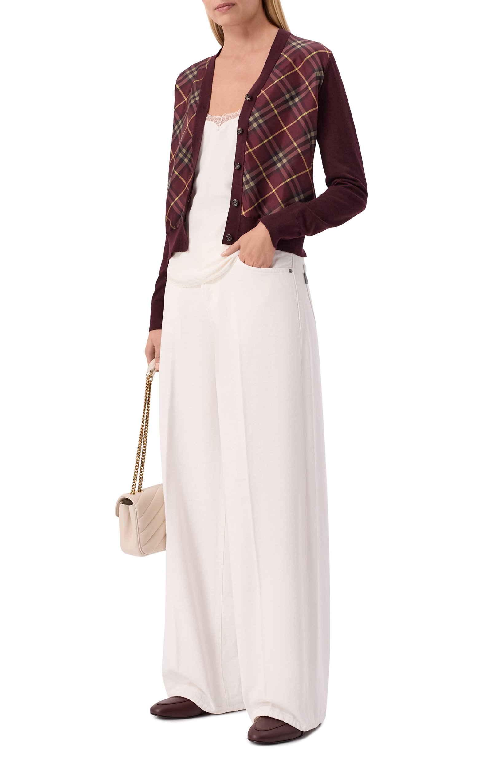 Кардиган из шерсти и шелка BURBERRY, арт. 8127351, фото 2