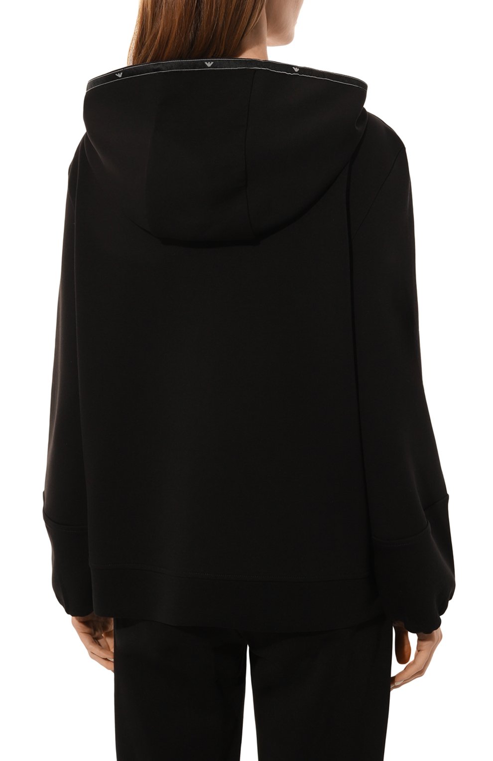 Хлопковая толстовка EMPORIO ARMANI черного цвета по цене 28050 руб., арт. 6D2M6D/1JHSZ, фото 4 Хлопковая толстовка EMPORIO ARMANI, арт. 6D2M6D/1JHSZ, фото 4