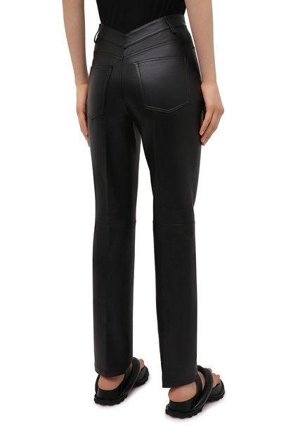 Кожаные брюки ALEXANDER WANG черного цвета по цене 155000 руб., арт. 1WC2214351, фото 4 Кожаные брюки ALEXANDER WANG, арт. 1WC2214351, фото 4