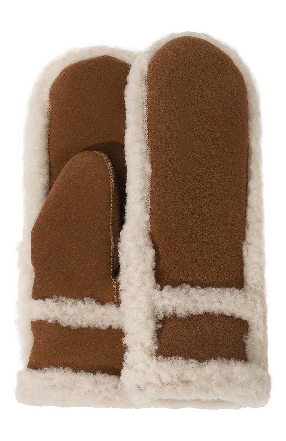 Замшевые варежки YVES SALOMON ENFANT, арт. 25WEA908XXMSCP, фото 1