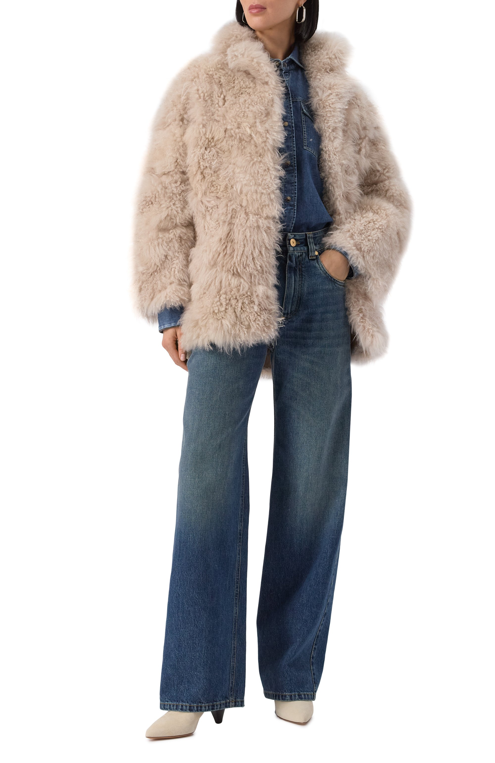 Шуба из козы SIMONETTA RAVIZZA, арт. F05C0136H13SP, фото 2