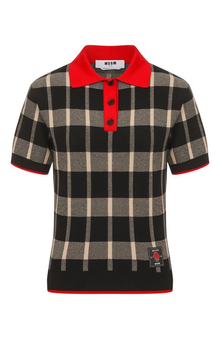 Женский поло из вискозы MSGM, арт. 3941MDM198/257775