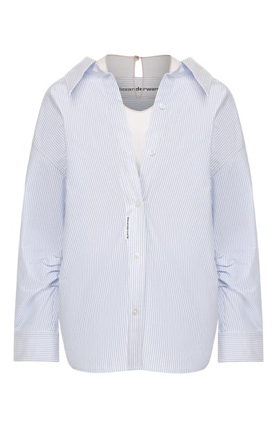 Женская хлопковая рубашка ALEXANDER WANG, арт. 1WC2191239