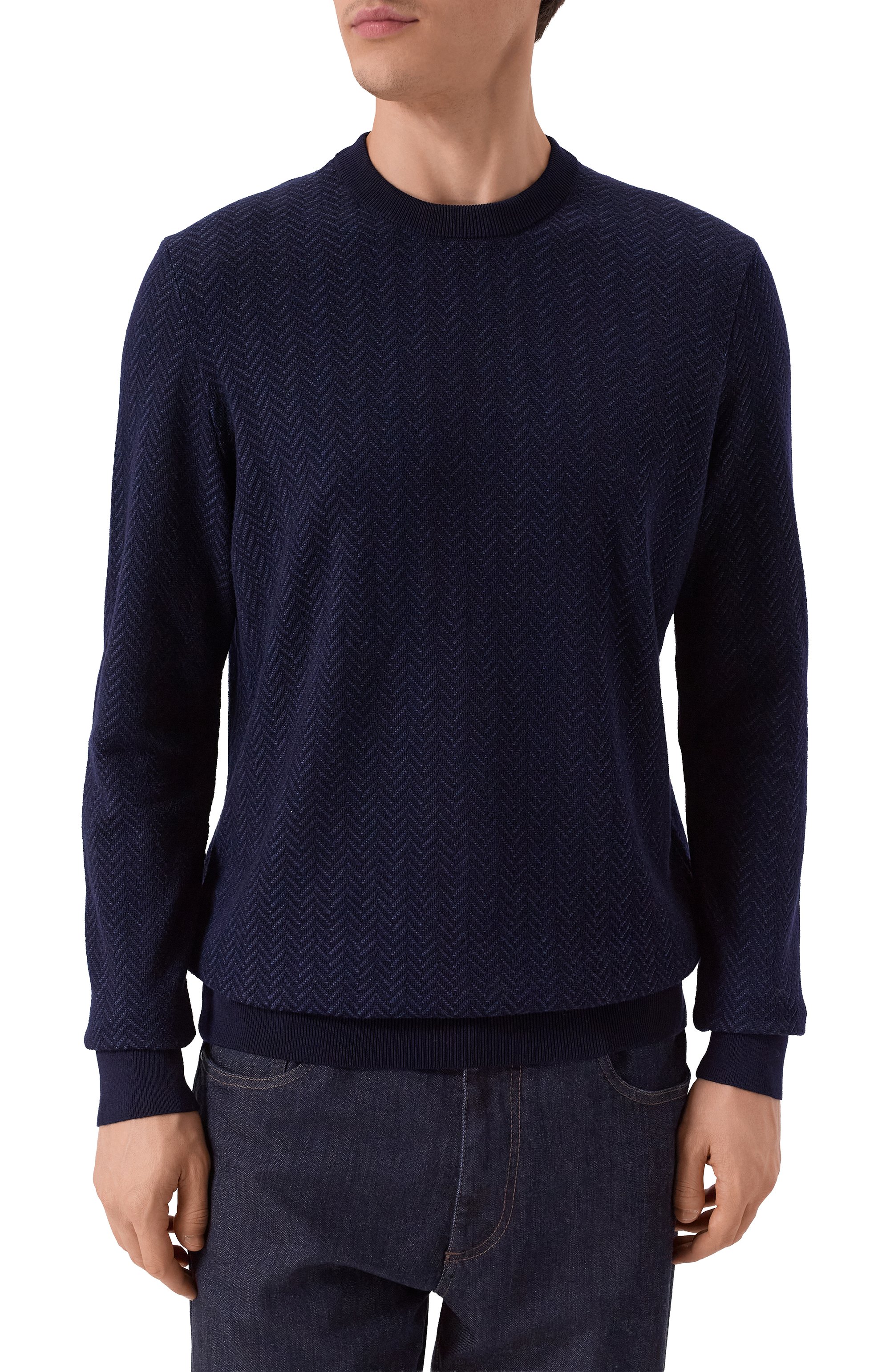 Джемпер из шерсти и хлопка BOSS, арт. 50549985, фото 3