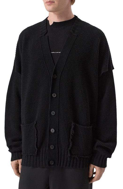 Кардиган из кашемира и шерсти Isabel Benenato UK41S26 Чёрный  UK41S26 Фото 3