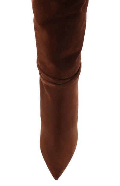 Замшевые сапоги TOM FORD коричневого цвета по цене 199500 руб., арт. W2529T-LCL071, фото 5 Замшевые сапоги TOM FORD, арт. W2529T-LCL071, фото 5