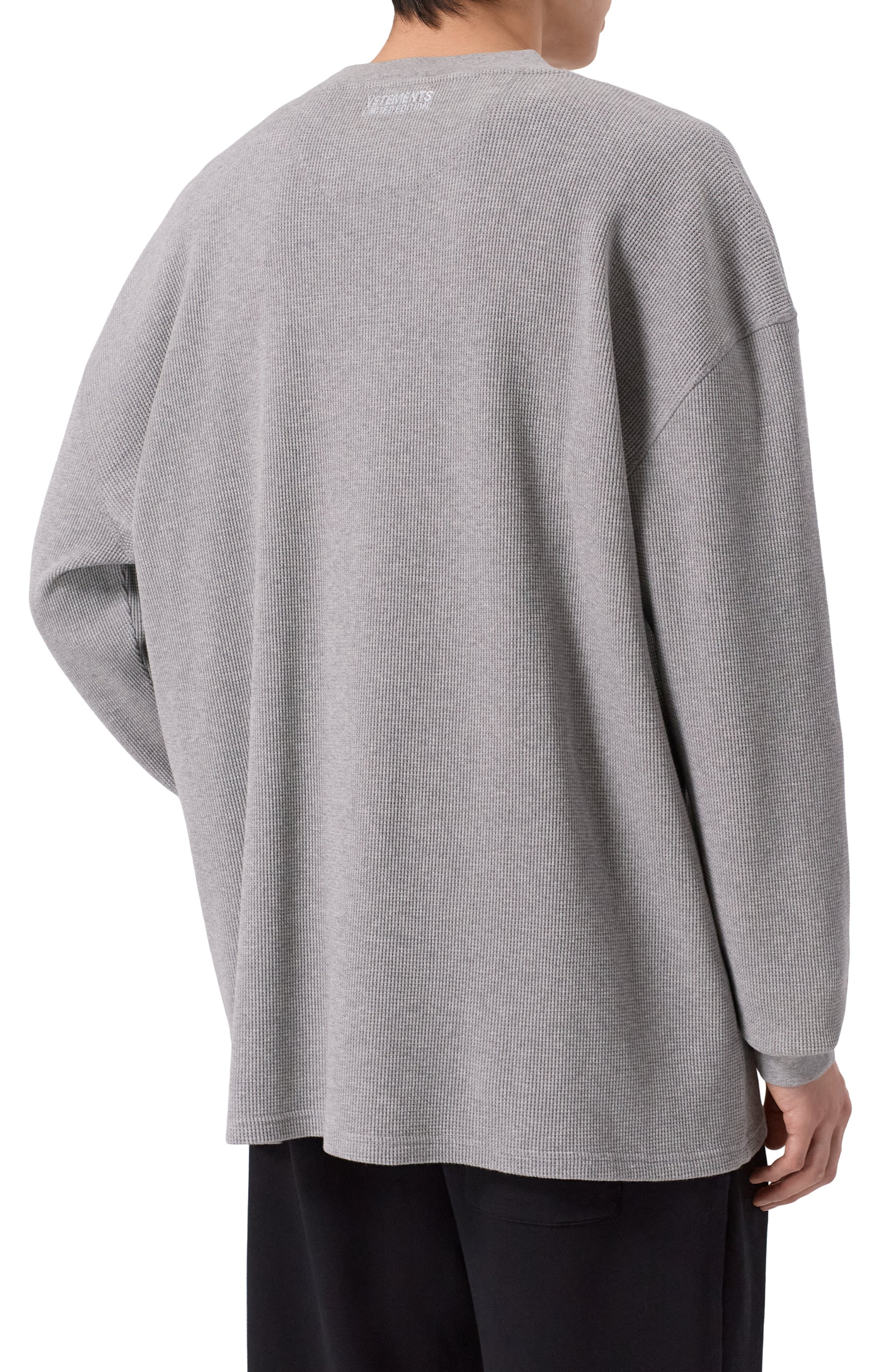 Хлопковый лонгслив VETEMENTS, арт. ME76LS181G/1220 JERSEY, фото 4