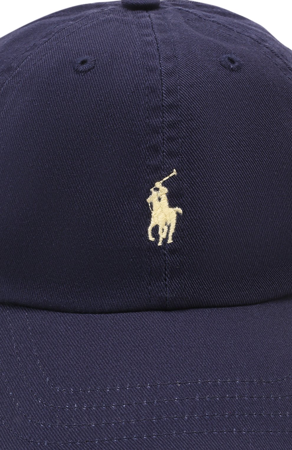 Хлопковая бейсболка POLO RALPH LAUREN темно-синего цвета по цене 3995 руб., арт. 320552489, фото 3 Хлопковая бейсболка POLO RALPH LAUREN, арт. 320552489, фото 3
