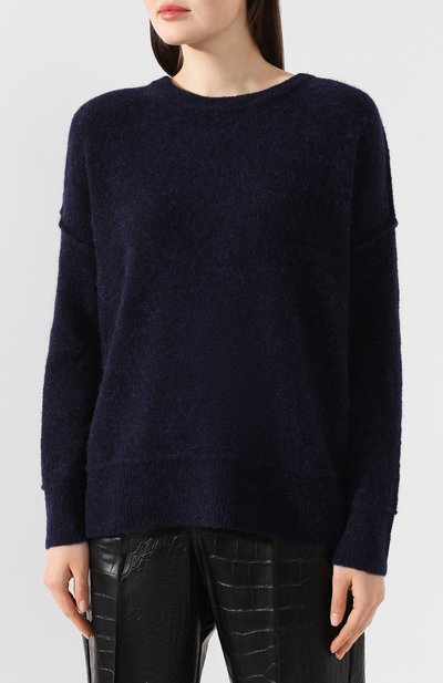 Свитер BY MALENE BIRGER темно-синего цвета по цене 27250 руб., арт. Q67273001Z/BIAGI0, фото 3 Свитер BY MALENE BIRGER, арт. Q67273001Z/BIAGI0, фото 3