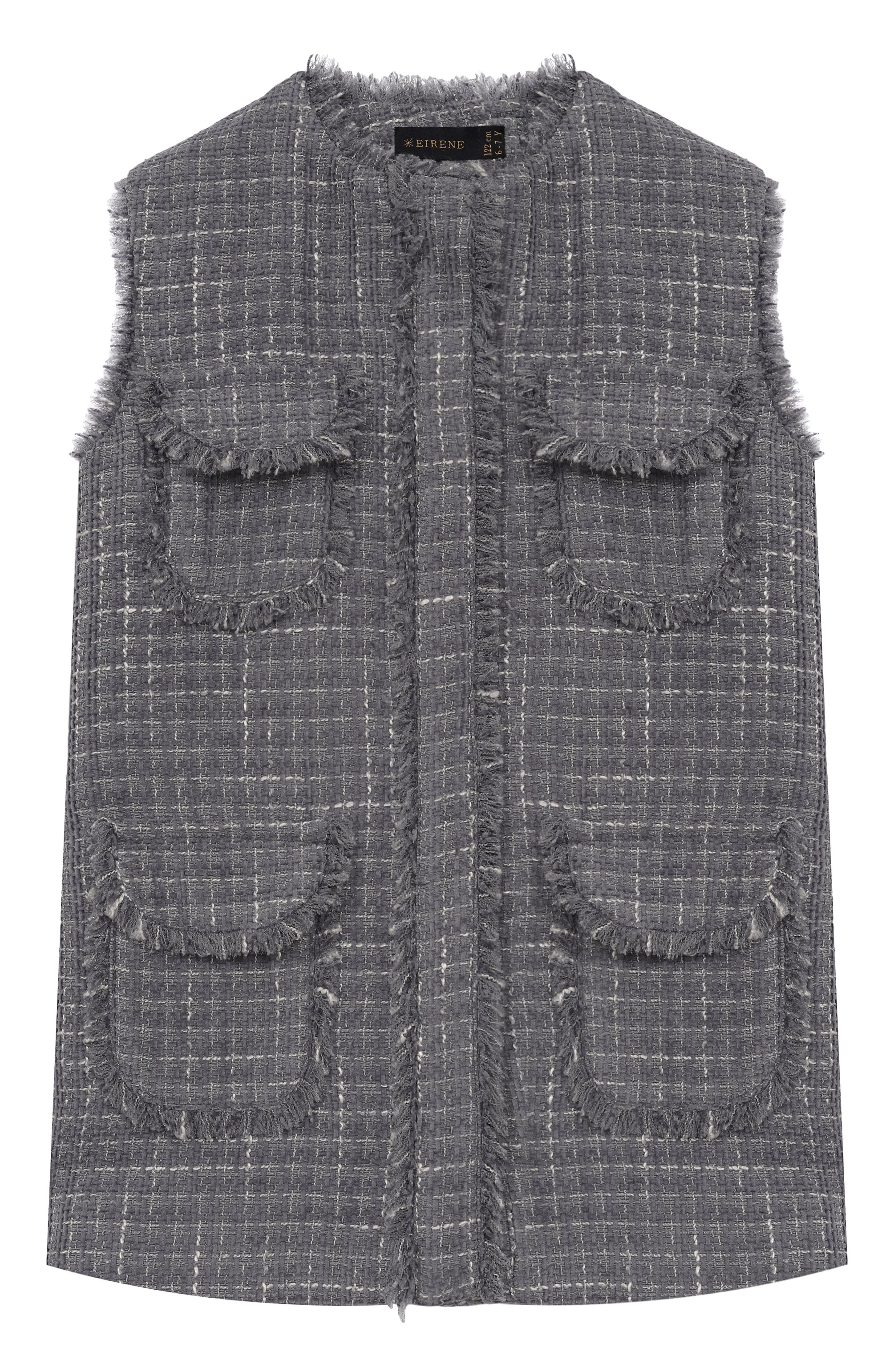 Твидовый жилет EIRENE, арт. PF2526139AG/10A-14A, фото 1