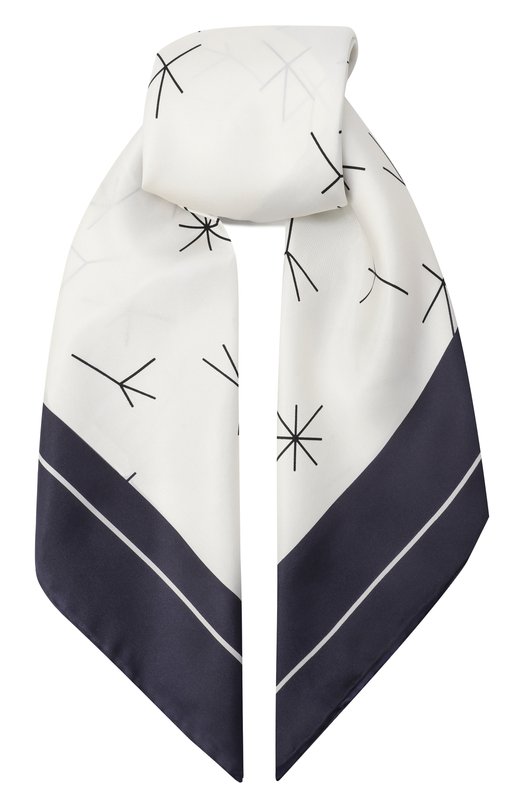Шелковый платок Max Mara Leisure CAMME0 Белый CAMME0