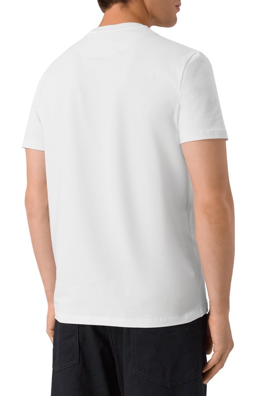 Хлопковая футболка Dirk Bikkembergs BMT1211 Белый  BMT1211 Фото 4