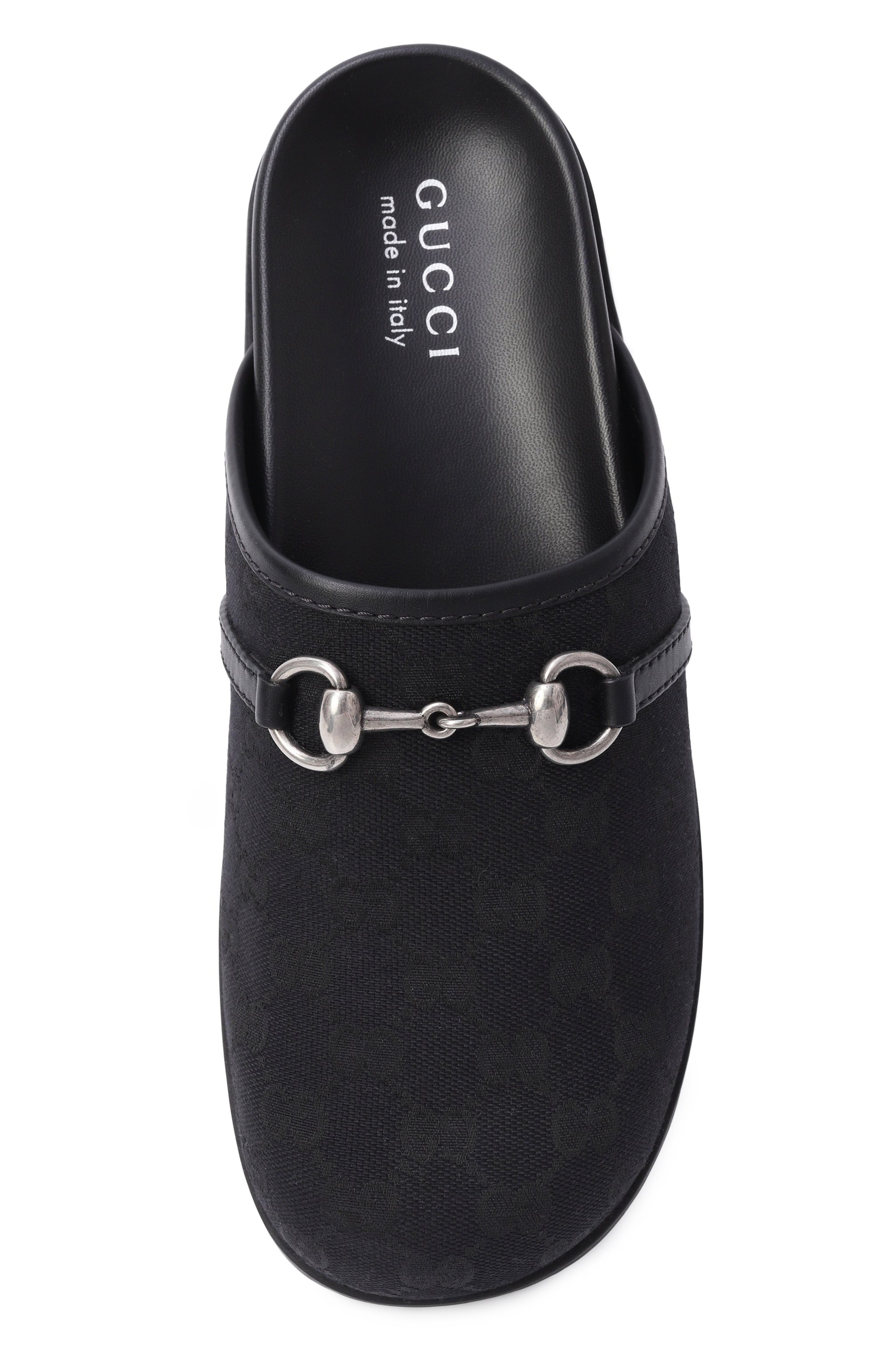 Текстильные сабо GUCCI черного цвета по цене 94150 руб., арт. 786486/FADF0, фото 5 Текстильные сабо GUCCI, арт. 786486/FADF0, фото 5