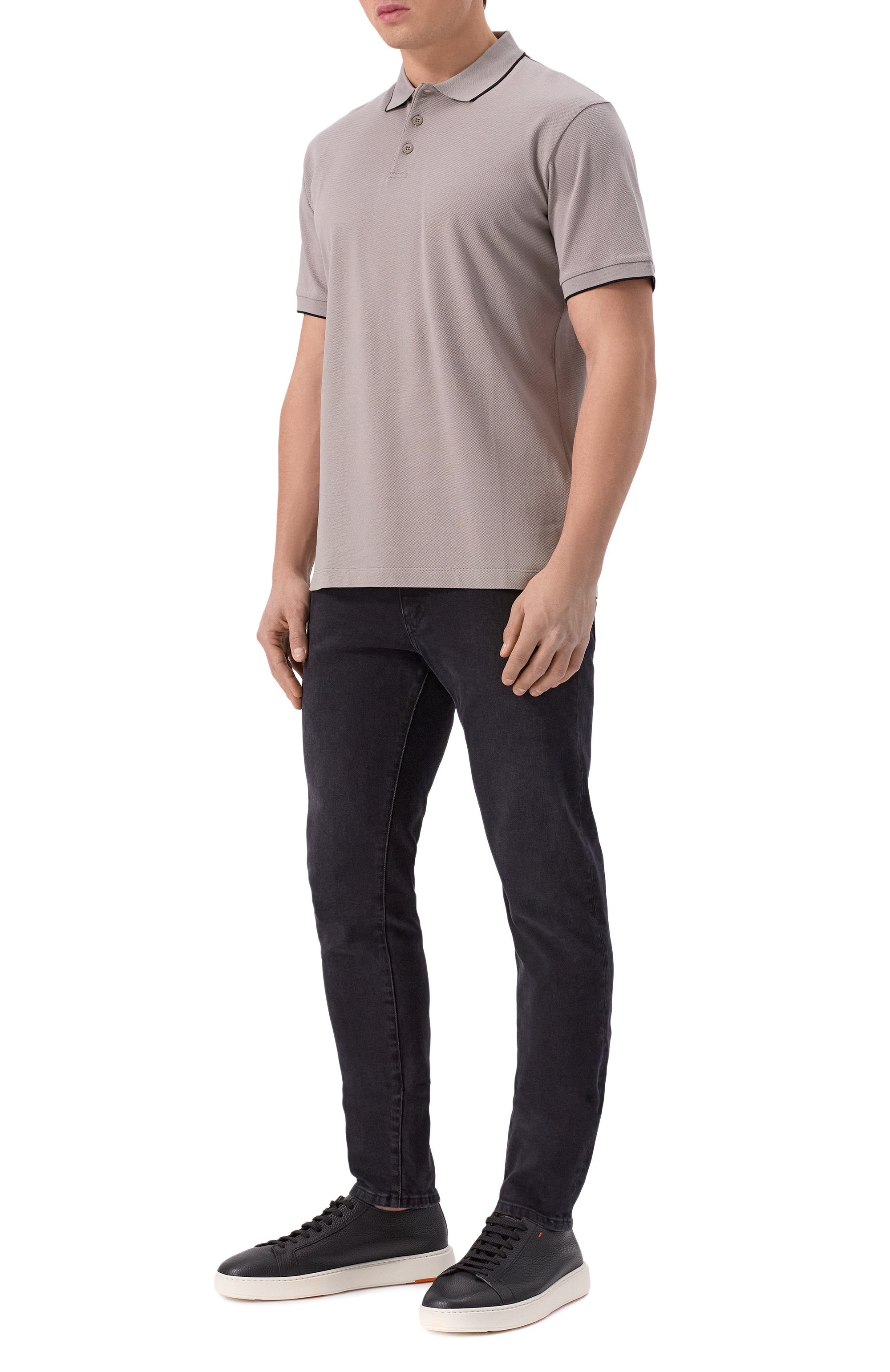 Хлопковое поло GIORGIO ARMANI, арт. 3KSF75/SJMZZ, фото 2