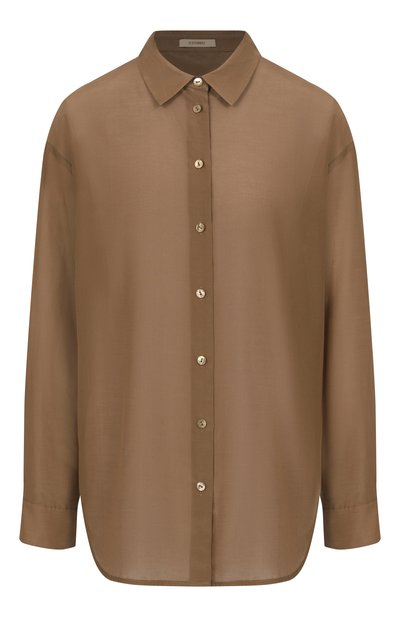 Рубашка из хлопка и шелка 12 STOREEZ, арт. 131507, фото 1