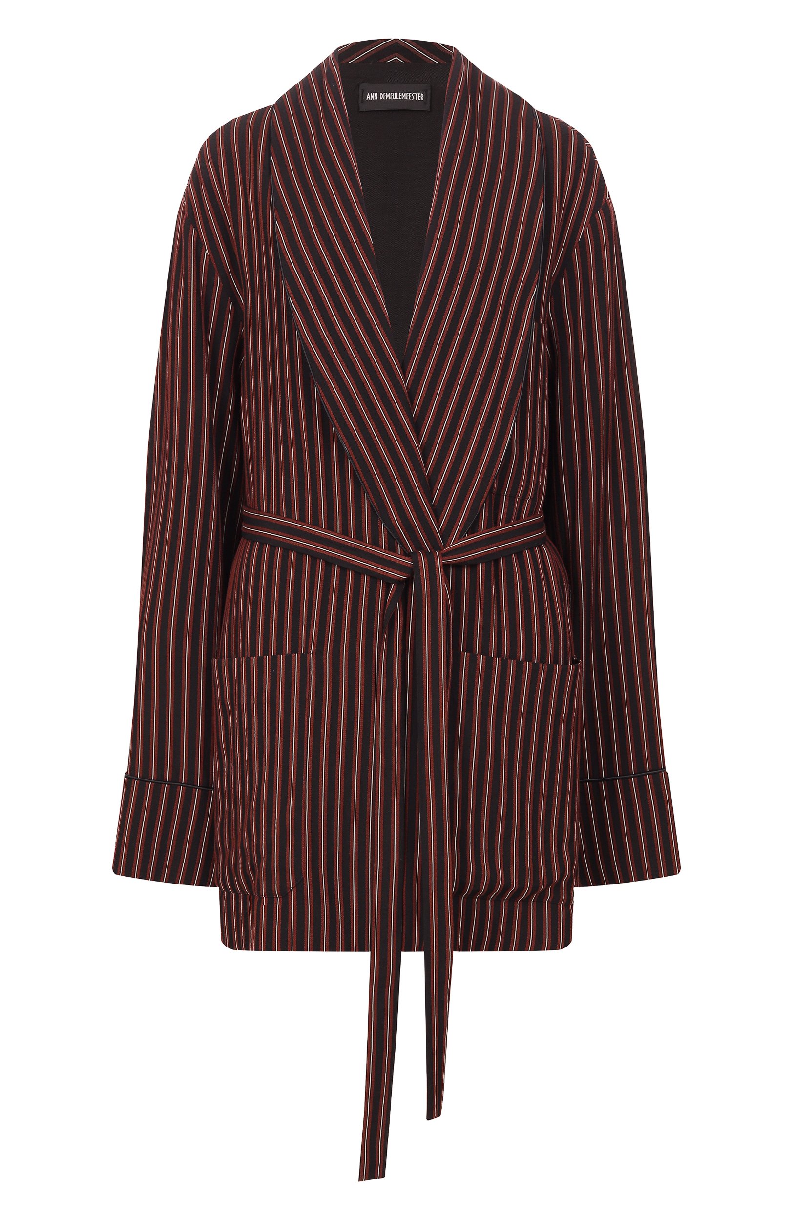 Жакет из вискозы и хлопка ANN DEMEULEMEESTER коричневого цвета по цене 207500 руб., арт. B0014257/FA748, фото 1 Жакет из вискозы и хлопка ANN DEMEULEMEESTER, арт. B0014257/FA748, фото 1
