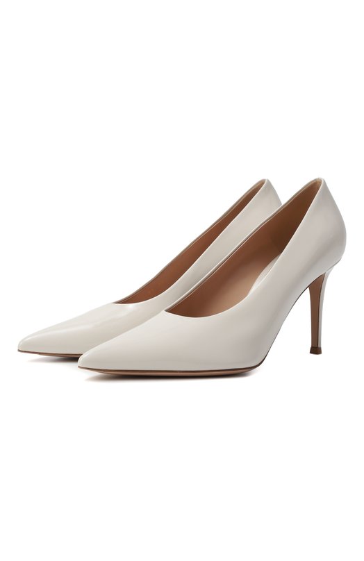Лакированные туфли Robbie 85 Gianvito Rossi G22277.85RIC.NUI0FFW Белый G22277.85RIC.NUI0FFW