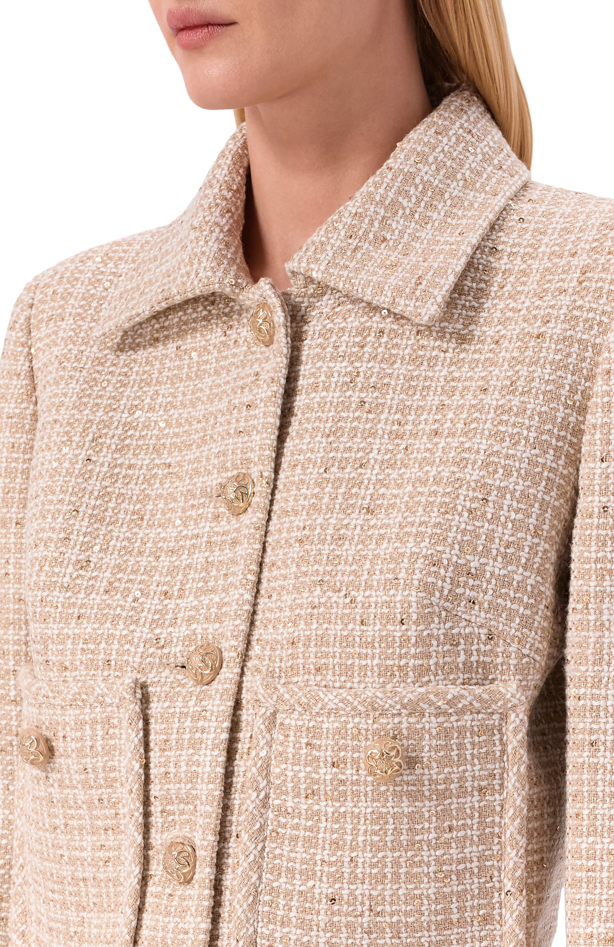 Твидовый жакет ELIE SAAB, арт. J0140NR26/TW008, фото 5