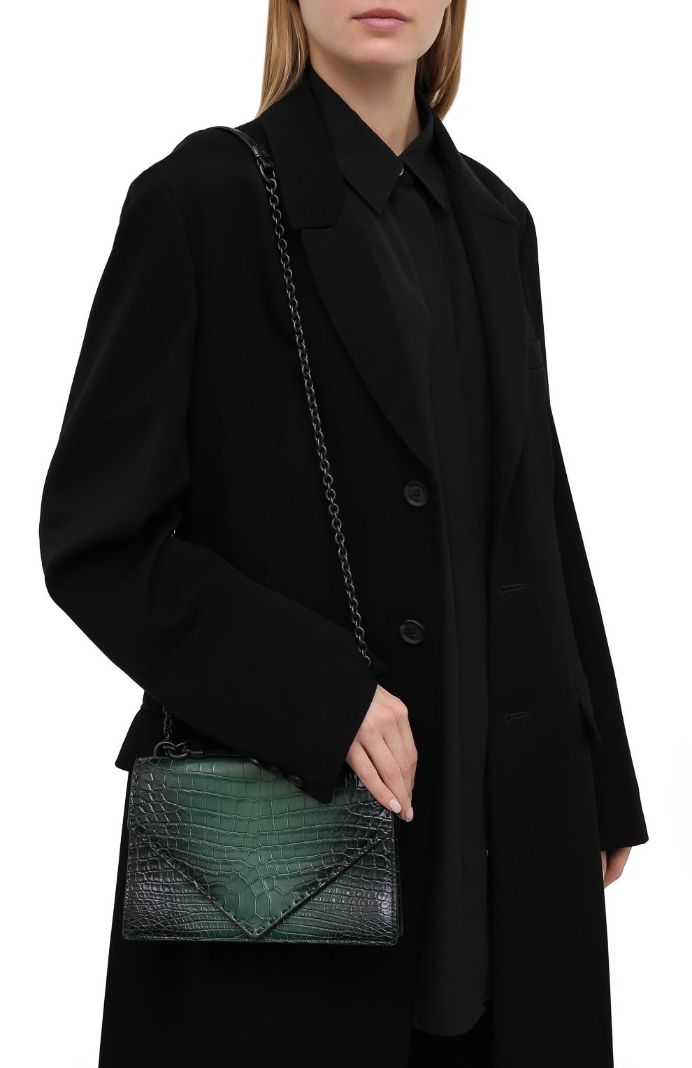 Сумка piano из кожи крокодила BOTTEGA VENETA, арт. 440829/VCCV0, фото 2