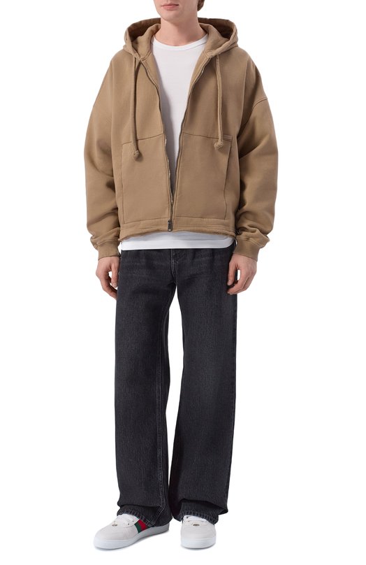 Кожаные кеды Screener Gucci 798785/AADU0 Белый  798785/AADU0 Фото 2