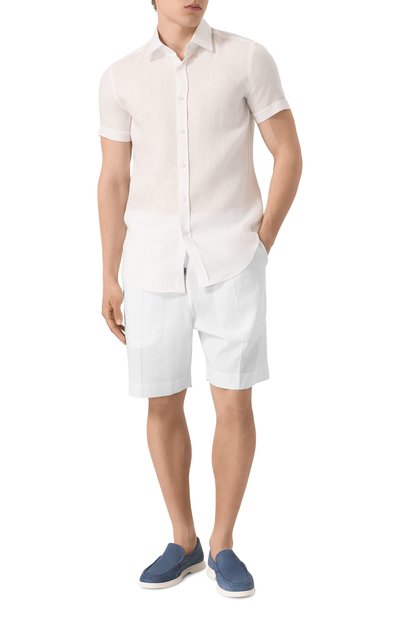 Шорты изо льна и вискозы EMPORIO ARMANI, арт. EM000681/AF12356, фото 2