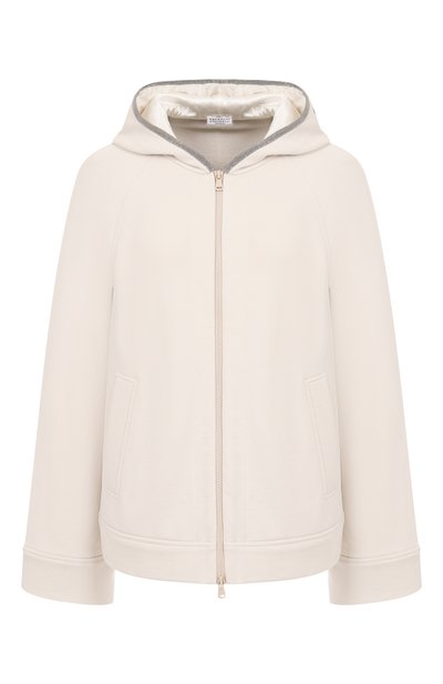 Женский хлопковая толстовка BRUNELLO CUCINELLI, арт. MN05NS0406