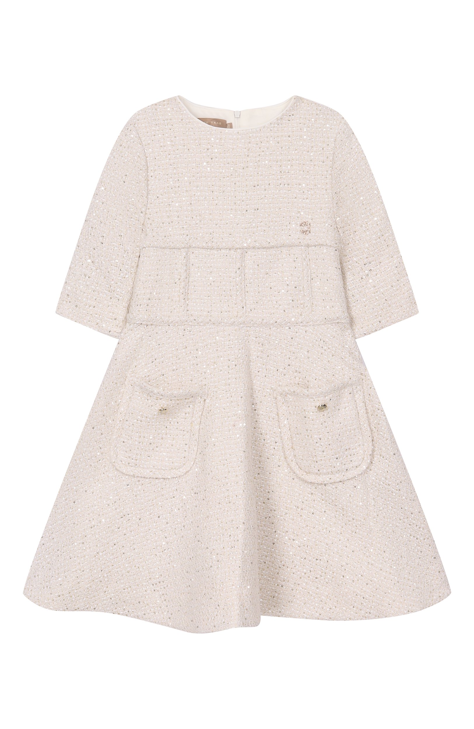 Твидовое платье ELIE SAAB KIDS, арт. EFAB128 V1/TS1129_001, фото 1