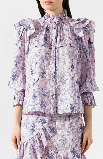 Льняная блузка ISABEL MARANT ETOILE, арт. HT1294-19P025E/TEDY, фото 3