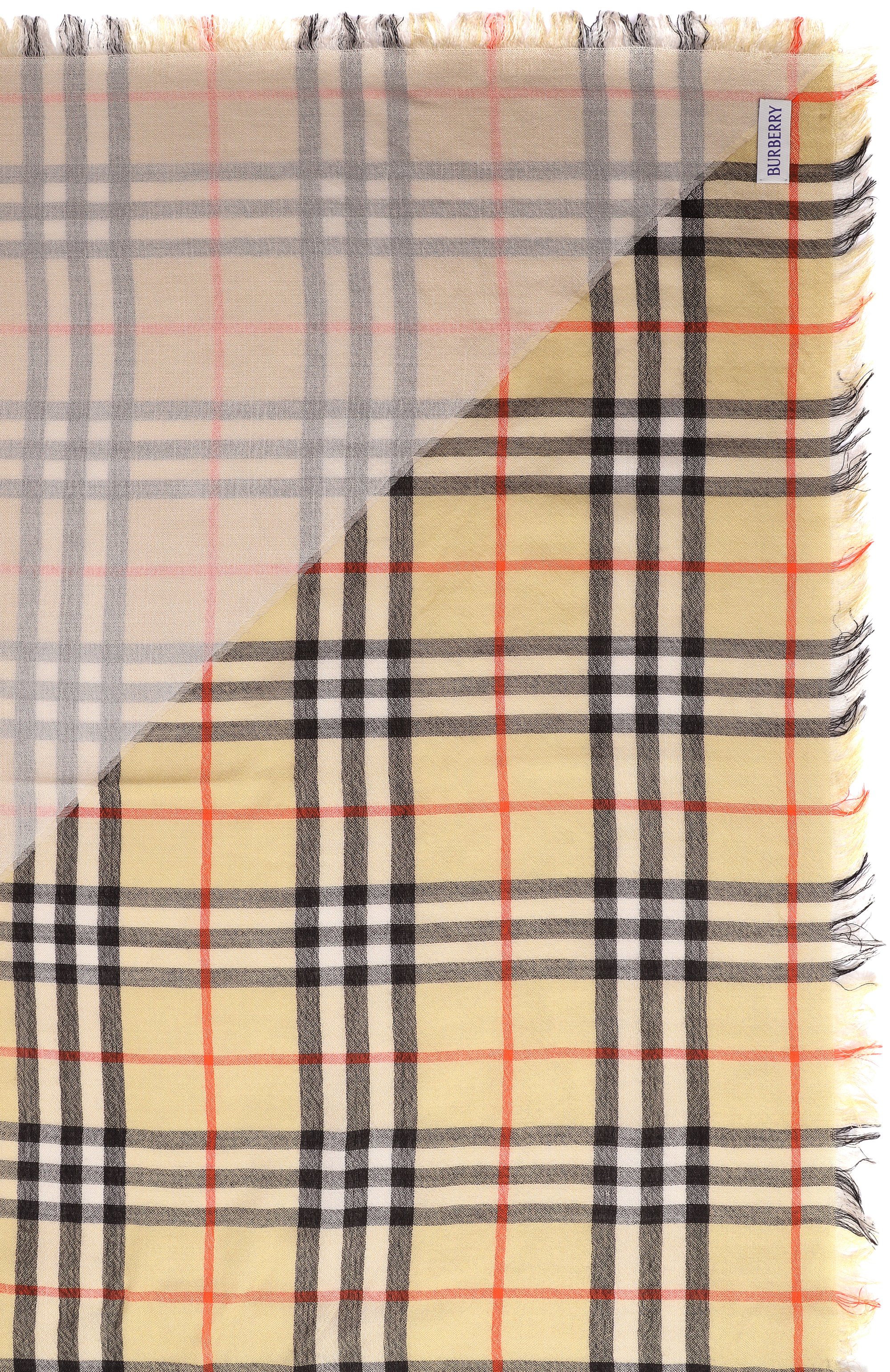 Шаль из шерсти и шелка BURBERRY, арт. 8117998, фото 4