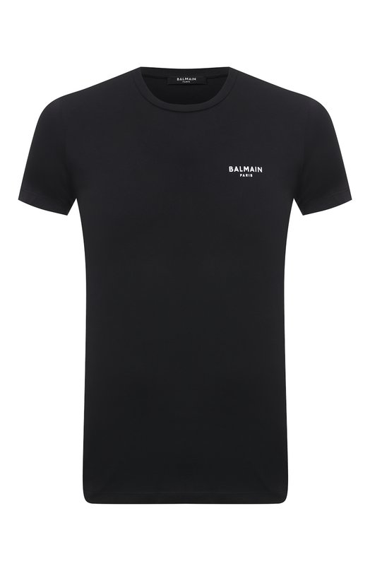 Хлопковая футболка Balmain CH1EF000/BB04 Чёрный CH1EF000/BB04