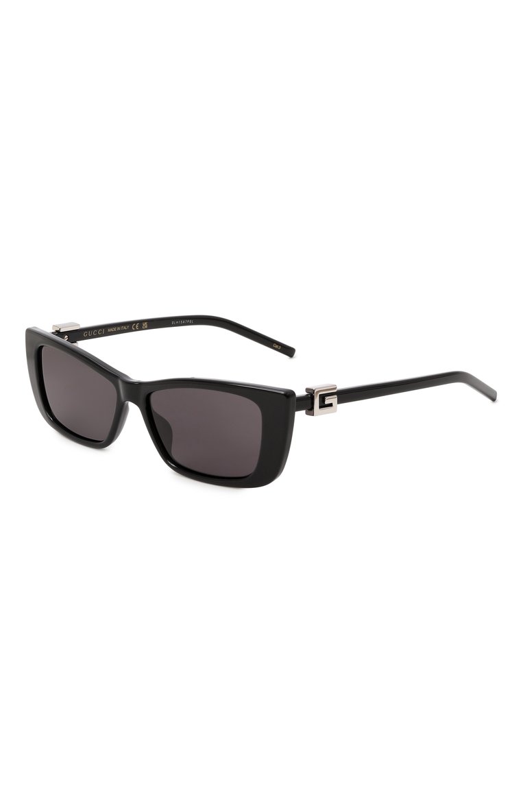 Женские солнцезащитные очки GUCCI черного цвета, арт. GG1681S 001 | Фото 1 (Тип очков: С/з; Материал: Пластик; Нос: Не проставлено; Региональные ограничения белый список (Axapta Mercury): Не проставлено; Оптика Гендер: оптика-женское; Очки форма: Прямоугольные)