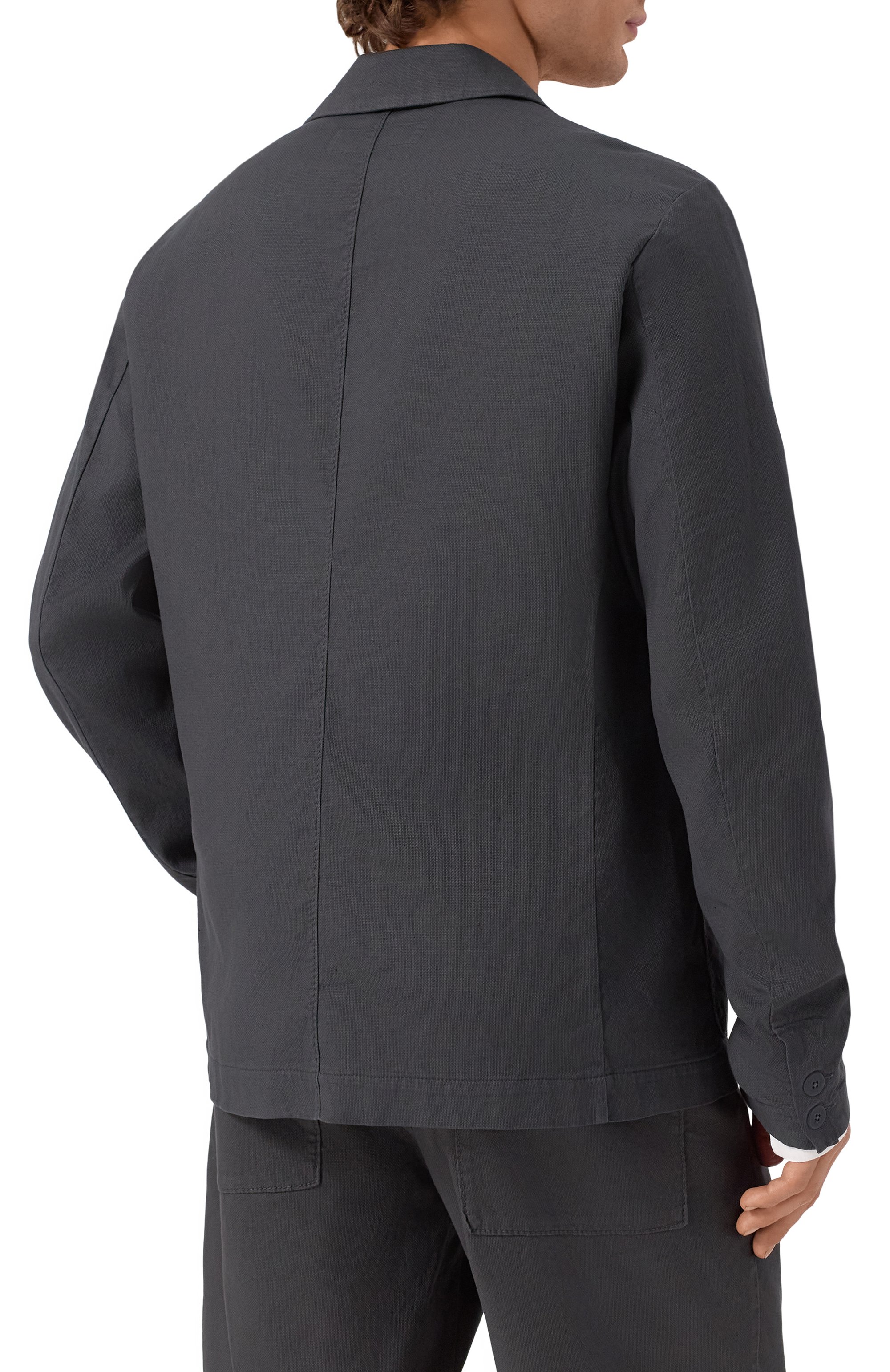 Пиджак из хлопка и льна TRANSIT, арт. CFUTRZE143, фото 6