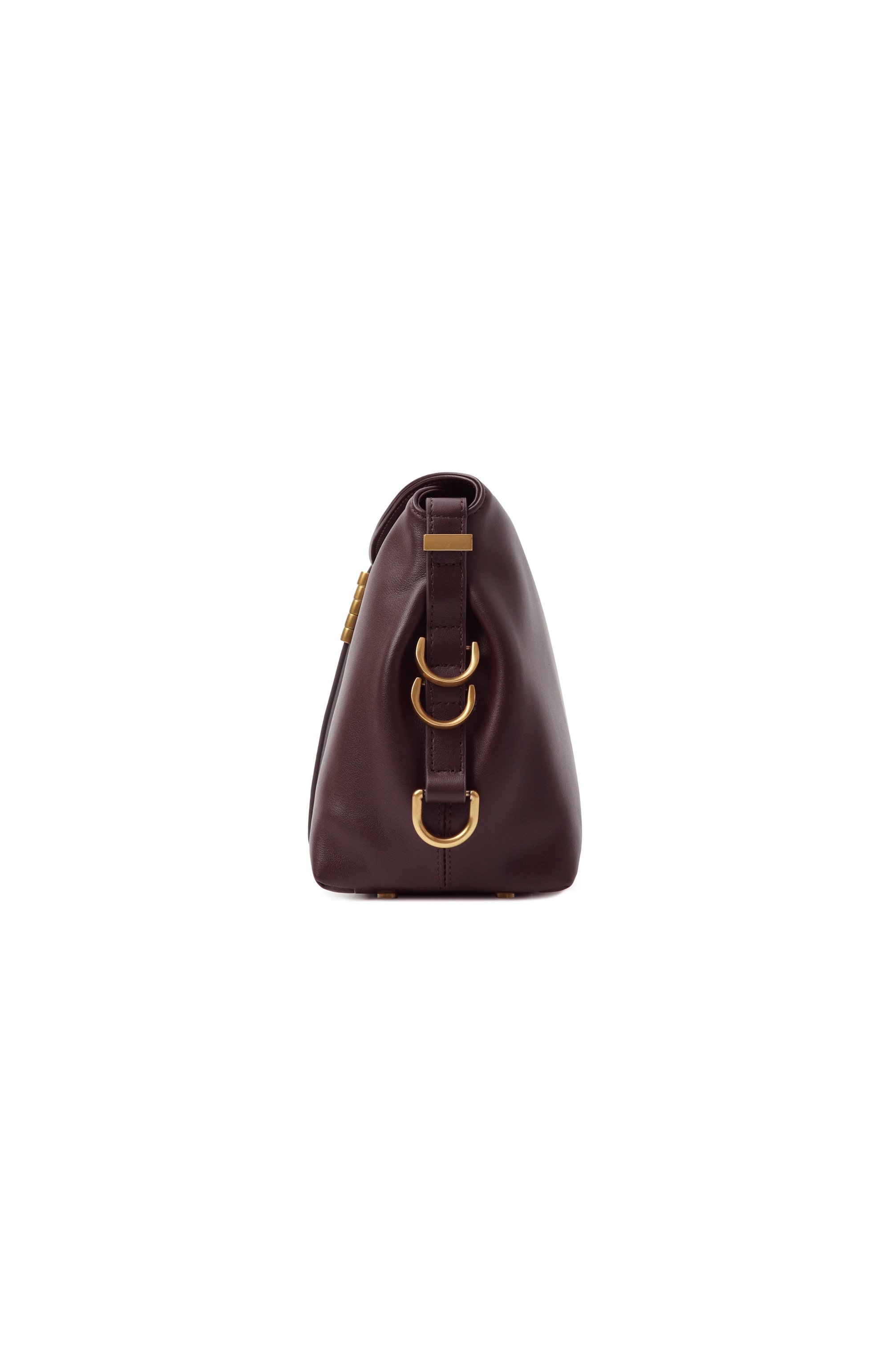 Сумка saddle baguette PINKO бордового цвета по цене 37350 руб., арт. 105049/A1ZX, фото 4 Сумка saddle baguette PINKO, арт. 105049/A1ZX, фото 4