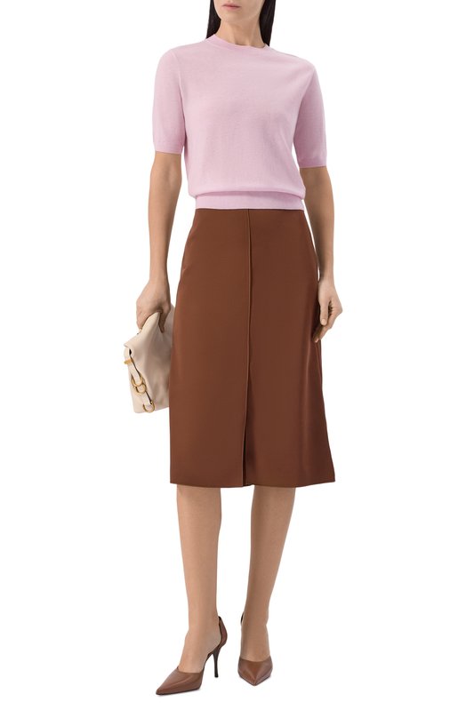 Пуловер из шерсти и кашемира Weekend Max Mara WKDMAREA Розовый  WKDMAREA Фото 2