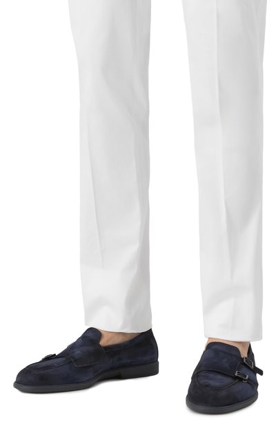 Замшевые лоферы malibu SANTONI, арт. MGAG1900600TSEAA, фото 3