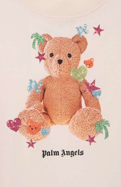 Хлопковая футболка PALM ANGELS, арт. PGAA002S26JER006, фото 3