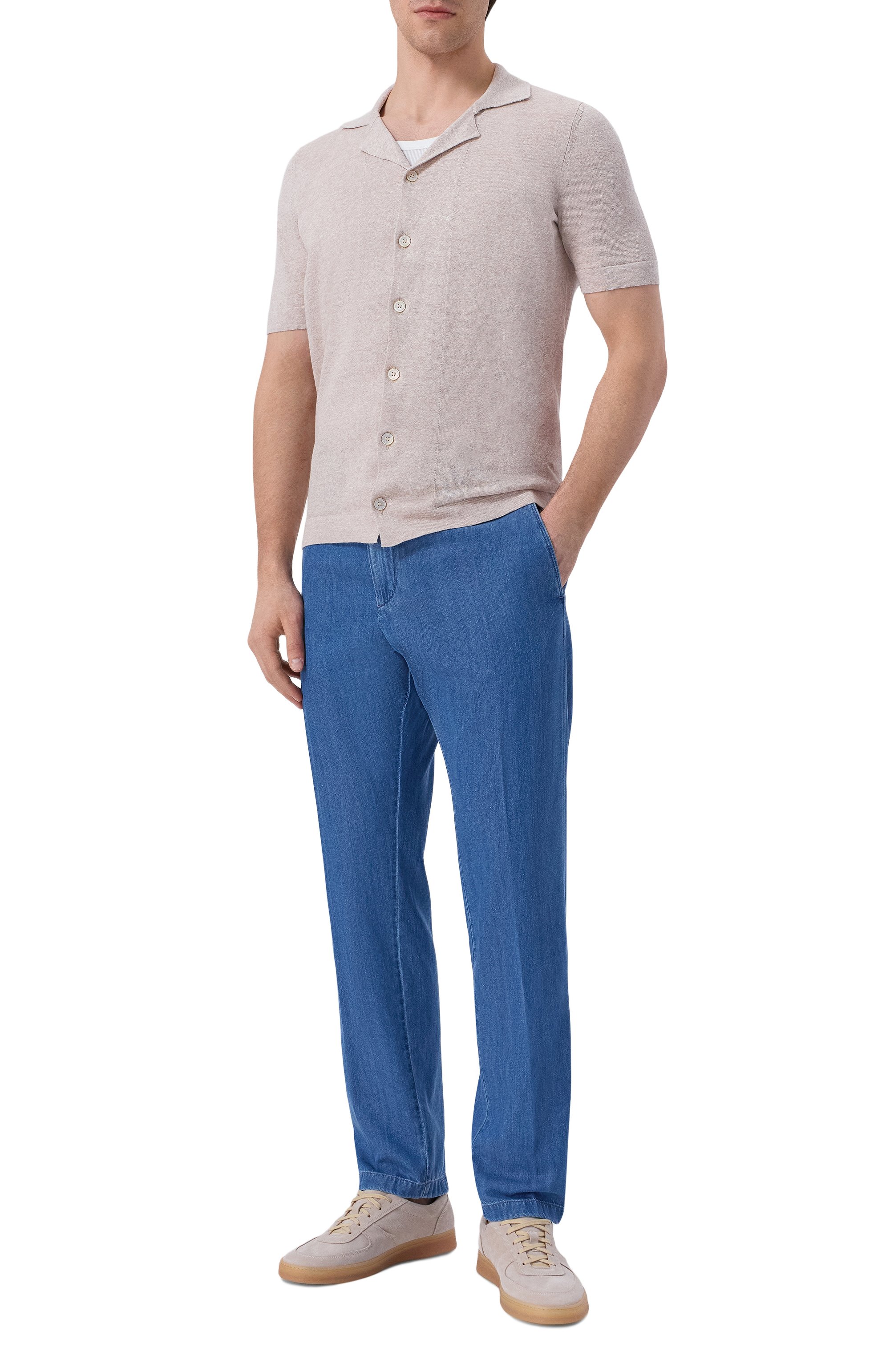 Рубашка изо льна и хлопка GRAN SASSO, арт. 57184/18637, фото 2